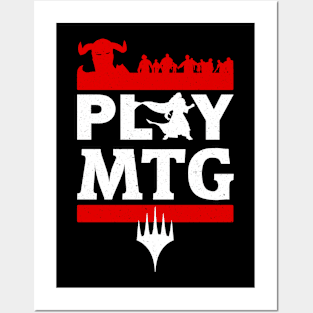 Play Magic White Lettering Posters and Art